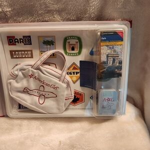 American Girl Doll Travel Kit – Accessories + Book ✈️💖 Open box, never used!